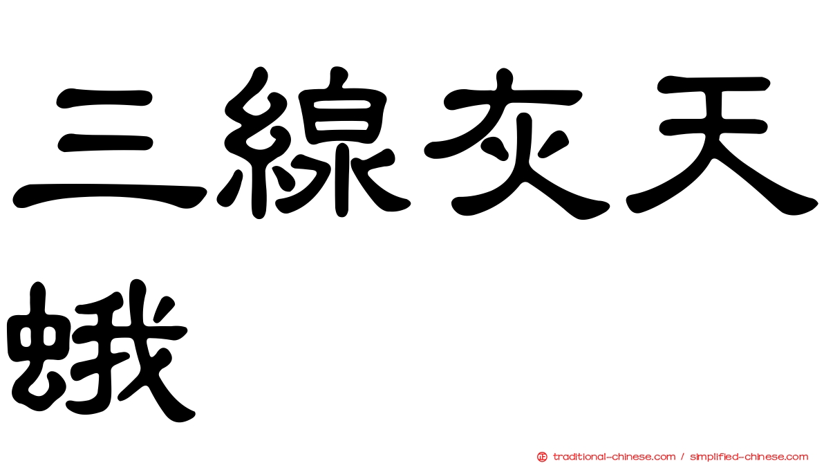 三線灰天蛾