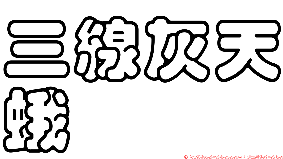 三線灰天蛾