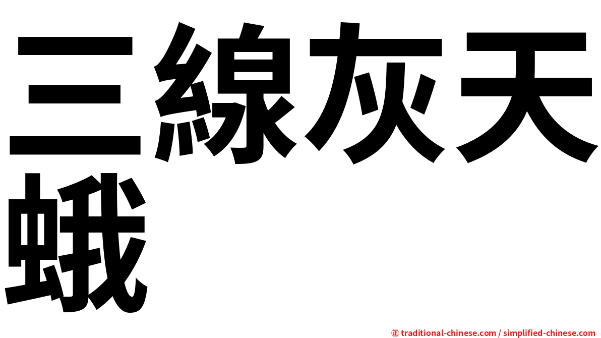三線灰天蛾