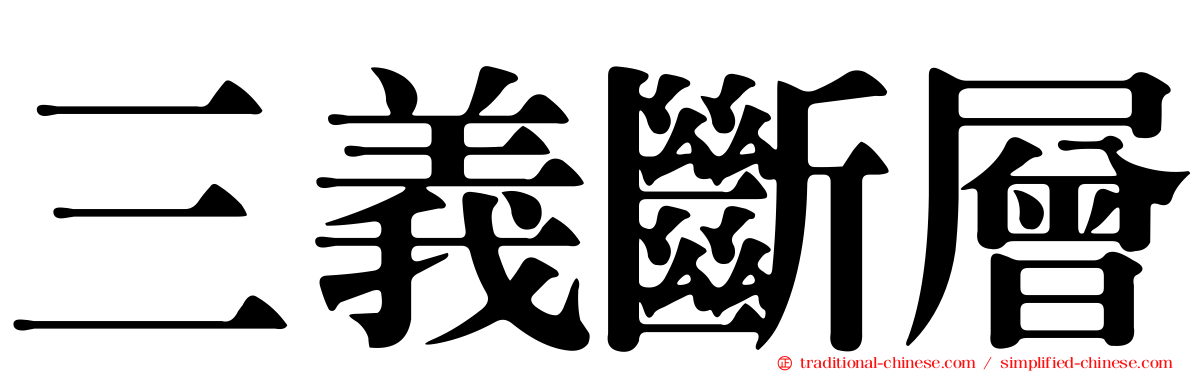 三義斷層
