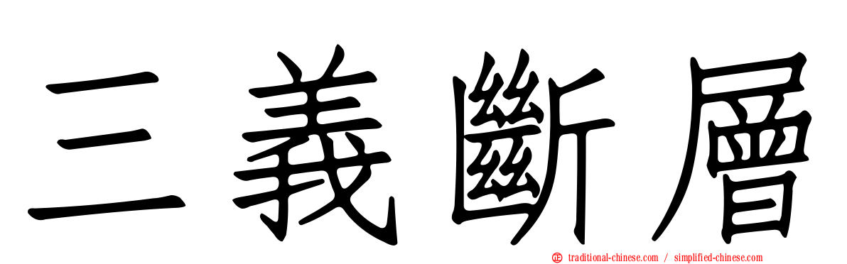 三義斷層