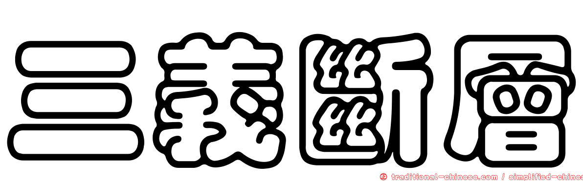 三義斷層