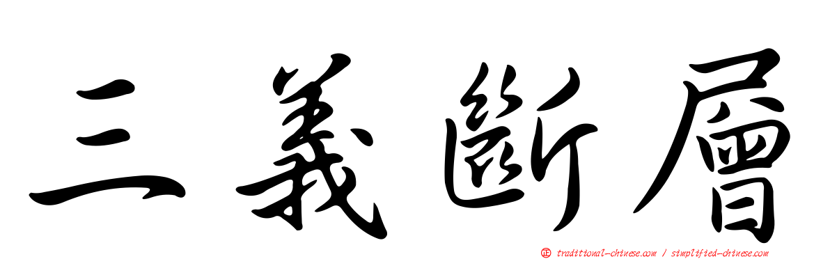 三義斷層