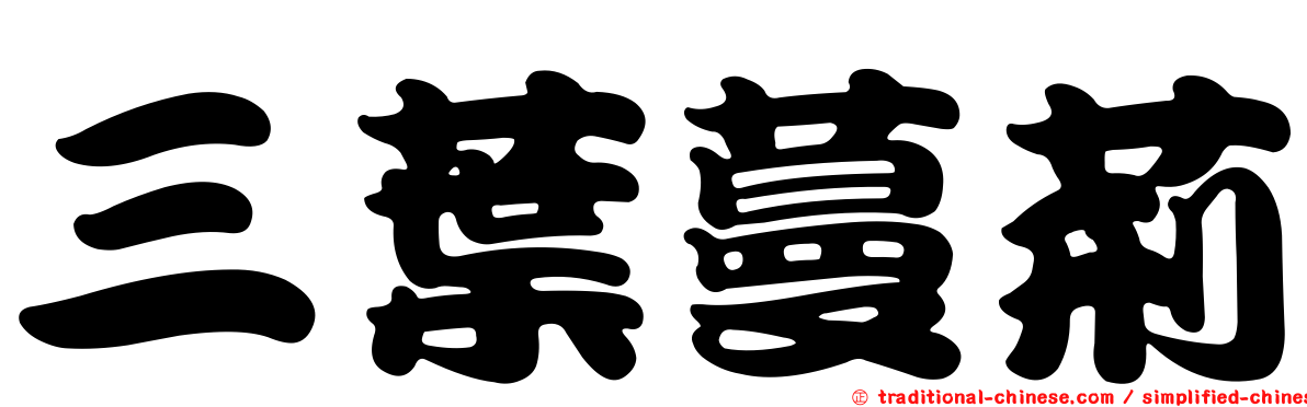 三葉蔓荊