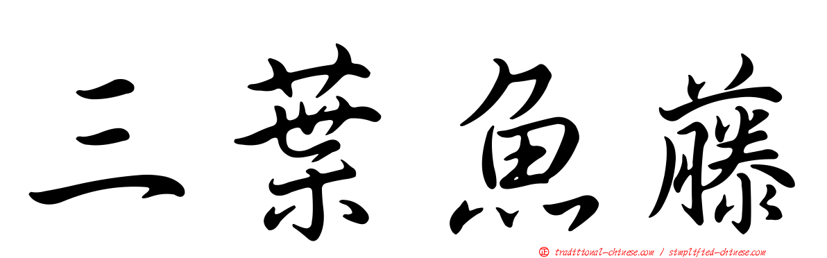 三葉魚藤