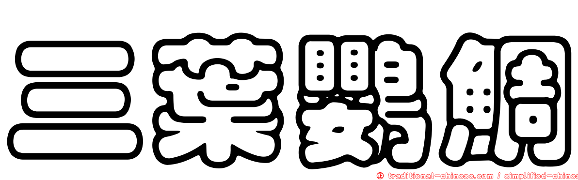 三葉鸚鯛