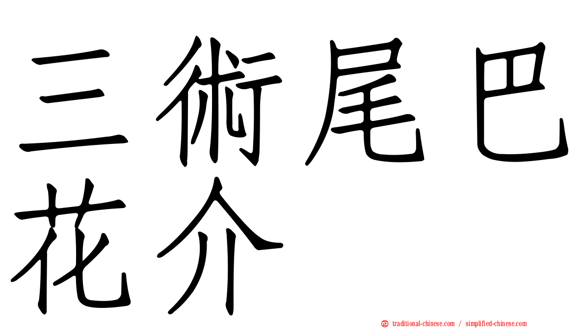 三術尾巴花介