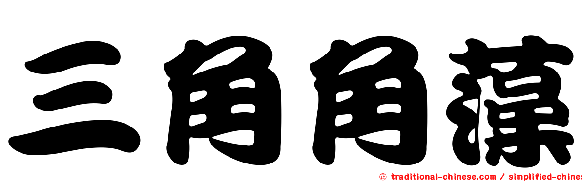 三角角藻