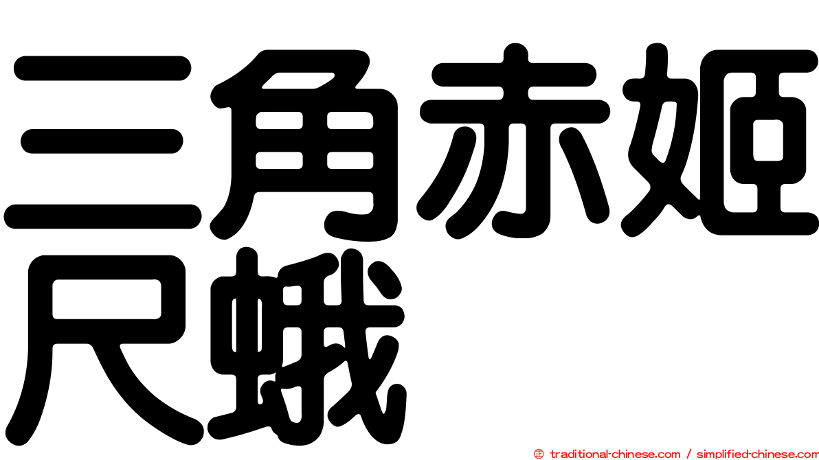 三角赤姬尺蛾