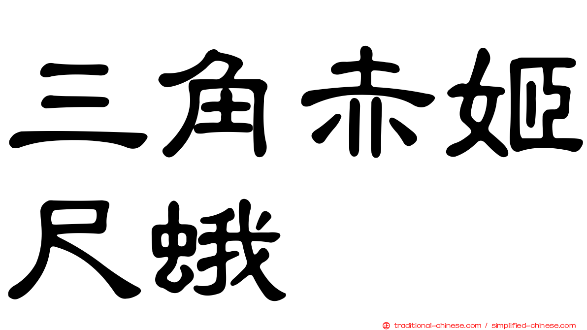 三角赤姬尺蛾