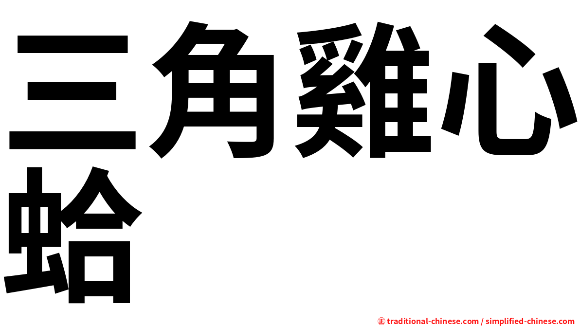 三角雞心蛤