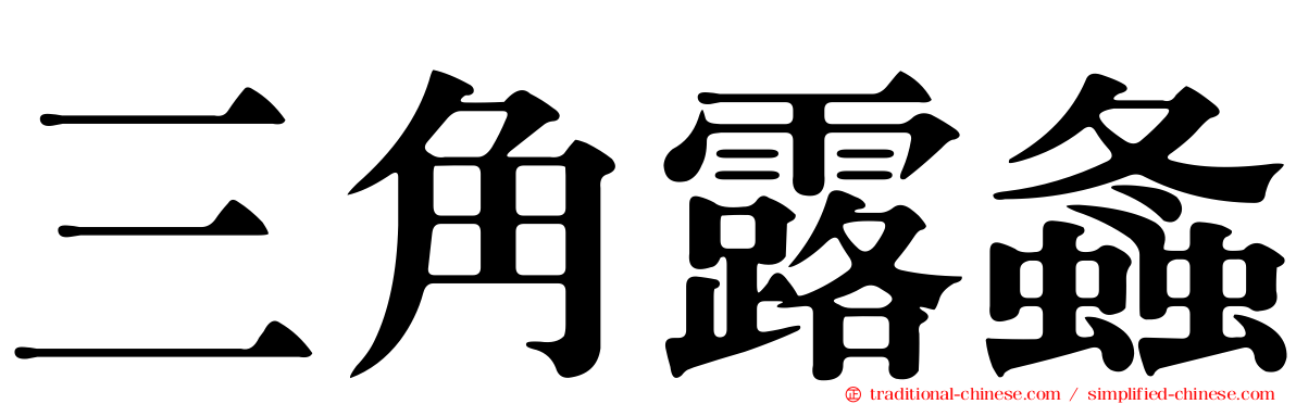 三角露螽