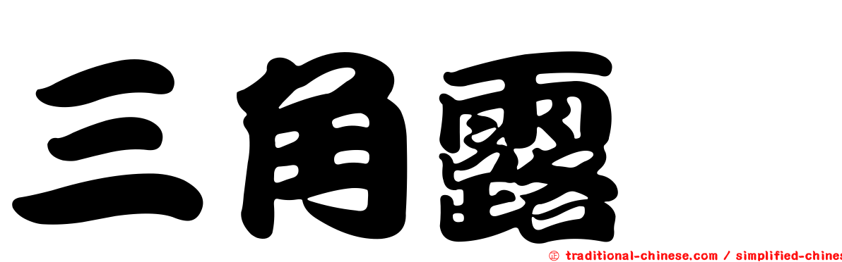 三角露螽