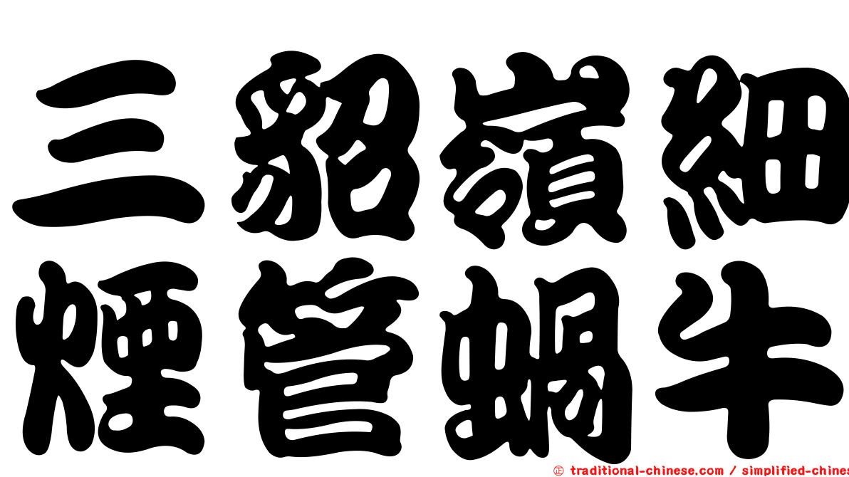 三貂嶺細煙管蝸牛