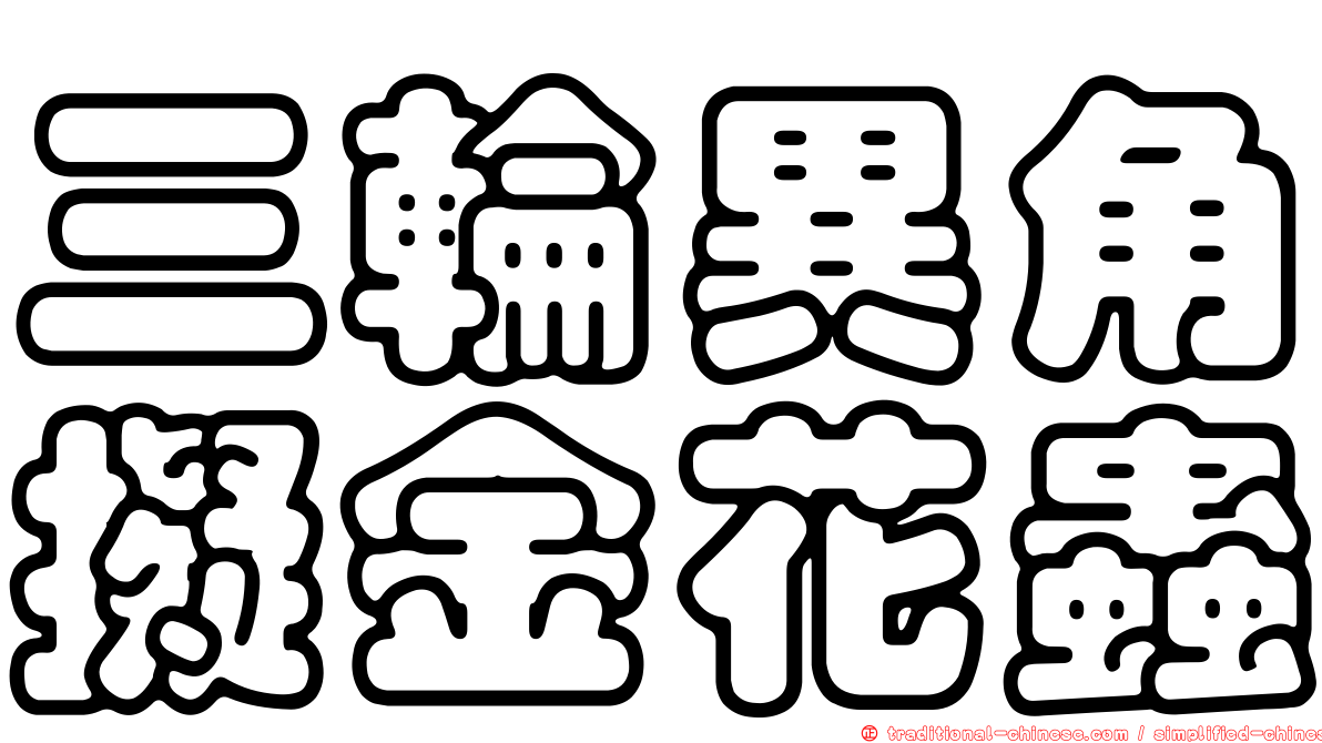 三輪異角擬金花蟲