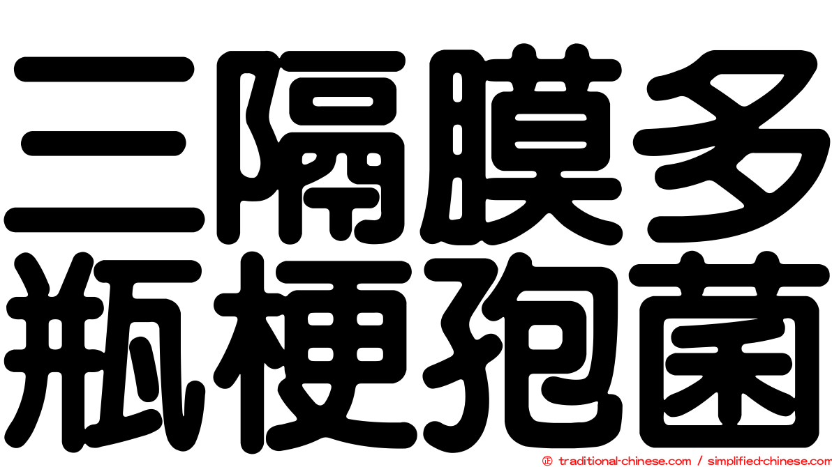 三隔膜多瓶梗孢菌