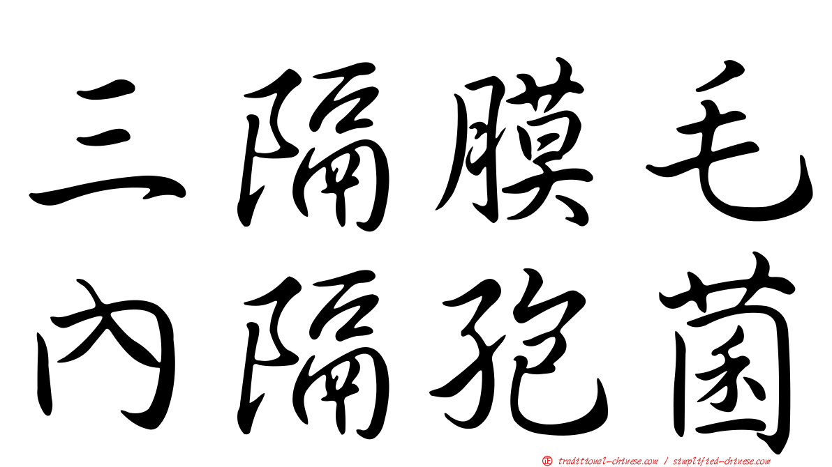 三隔膜毛內隔孢菌