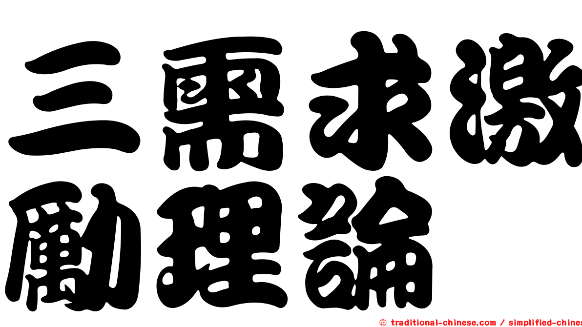 三需求激勵理論