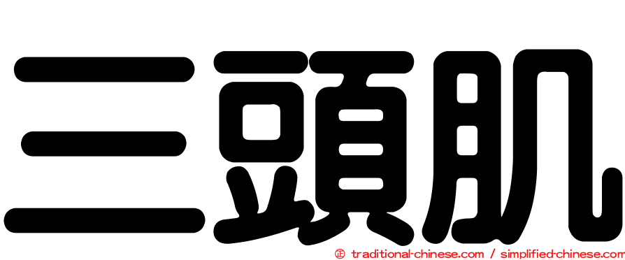 三頭肌