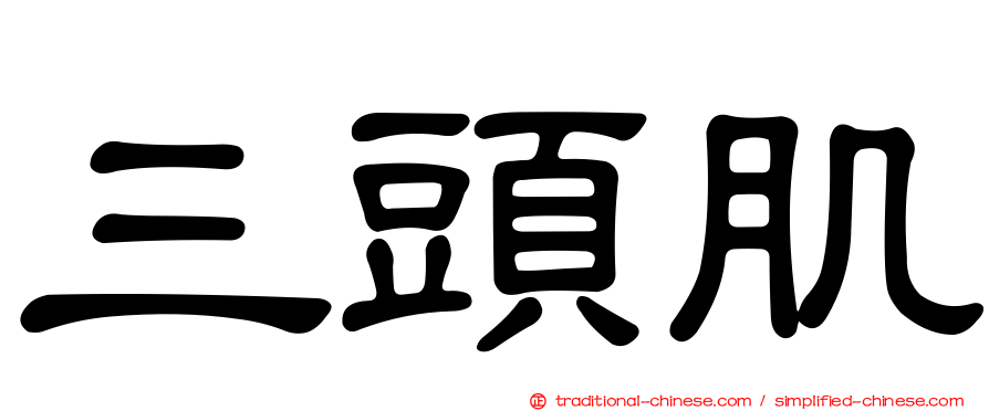 三頭肌