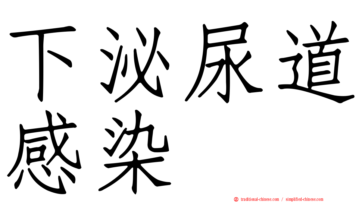 下泌尿道感染