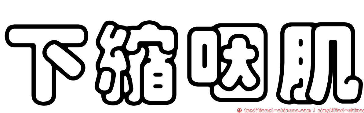 下縮咽肌