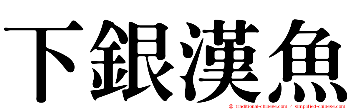 下銀漢魚