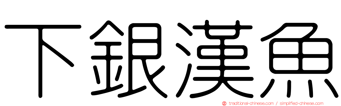 下銀漢魚