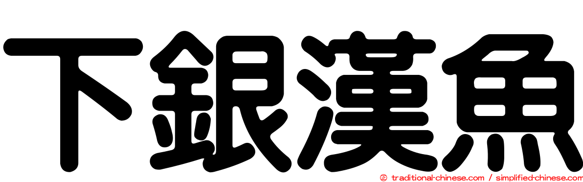 下銀漢魚