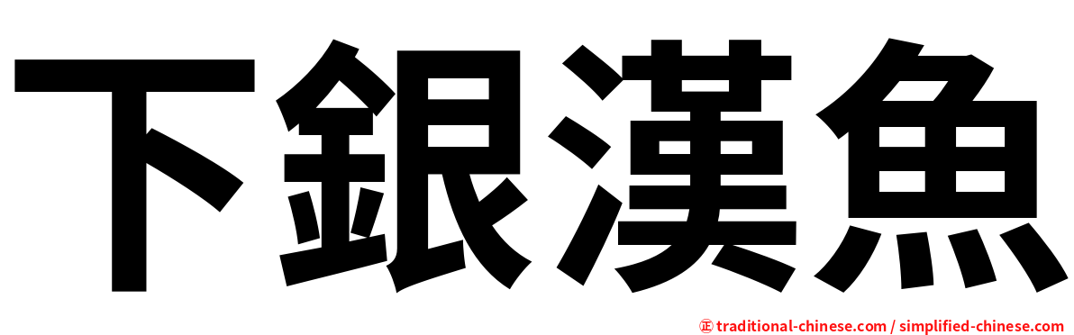 下銀漢魚