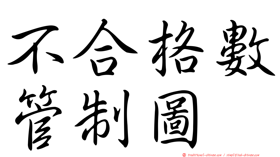 不合格數管制圖