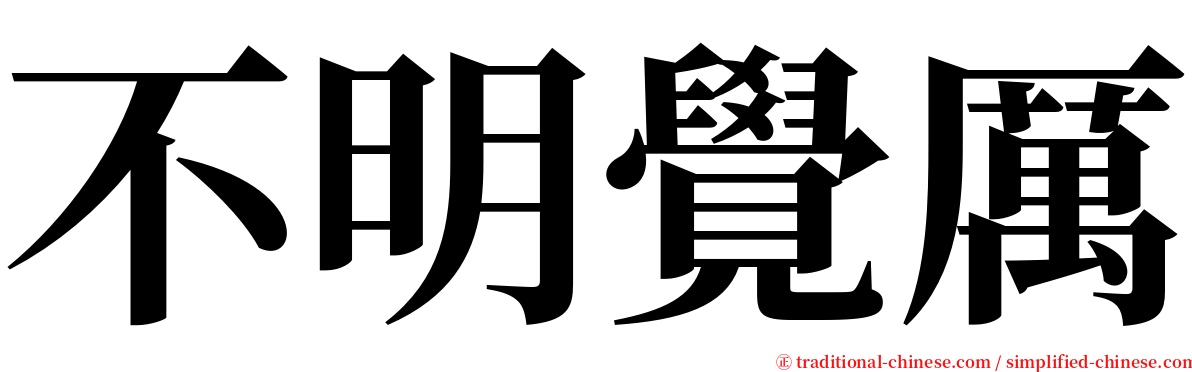 不明覺厲 serif font