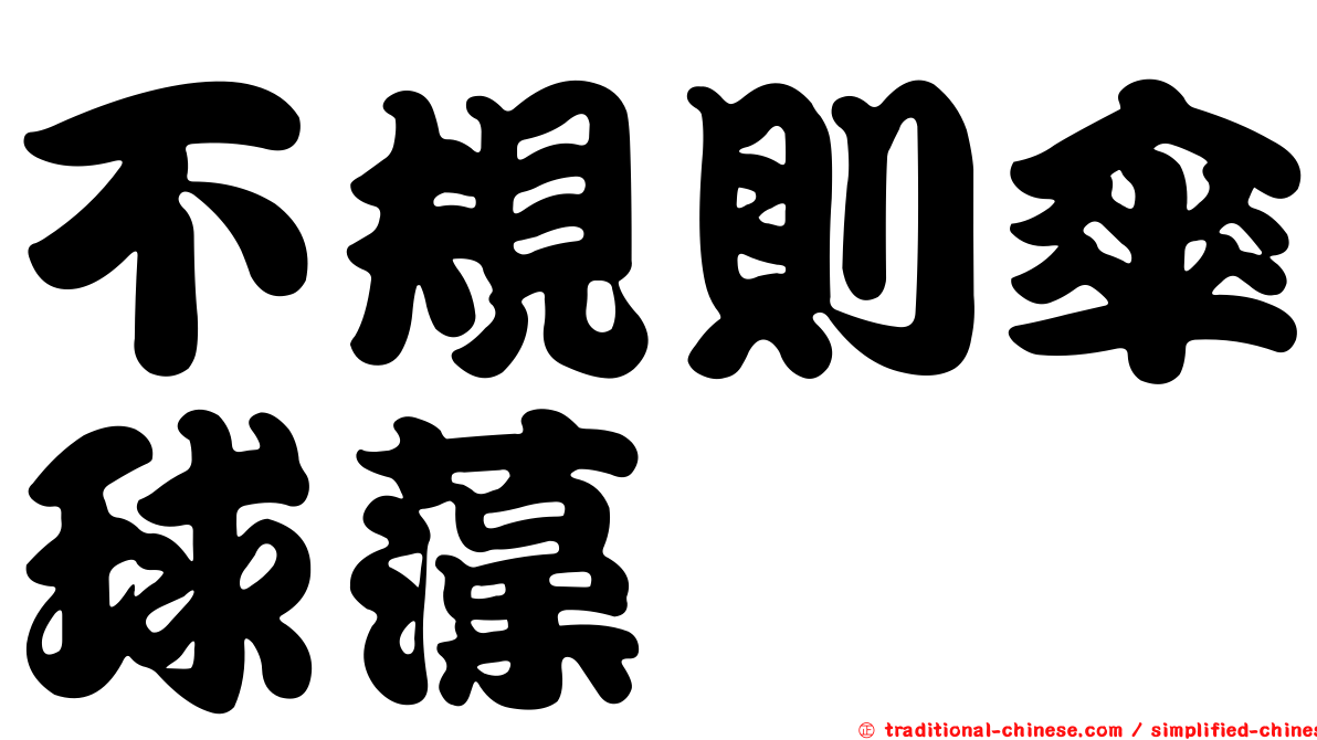 不規則傘球藻