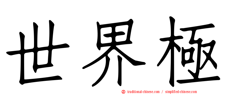 世界極