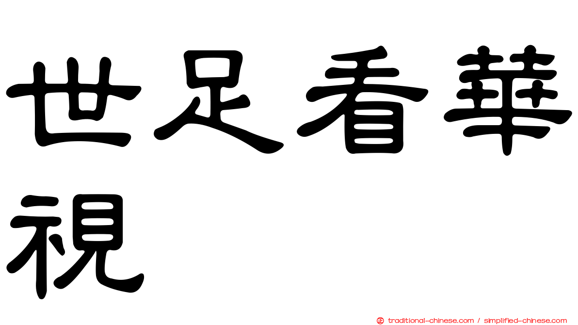 世足看華視