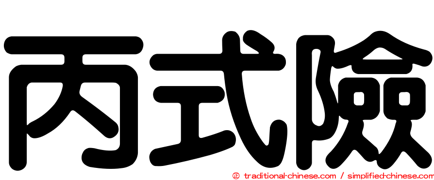 丙式險