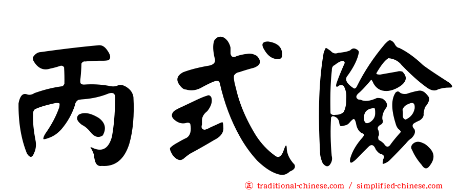 丙式險