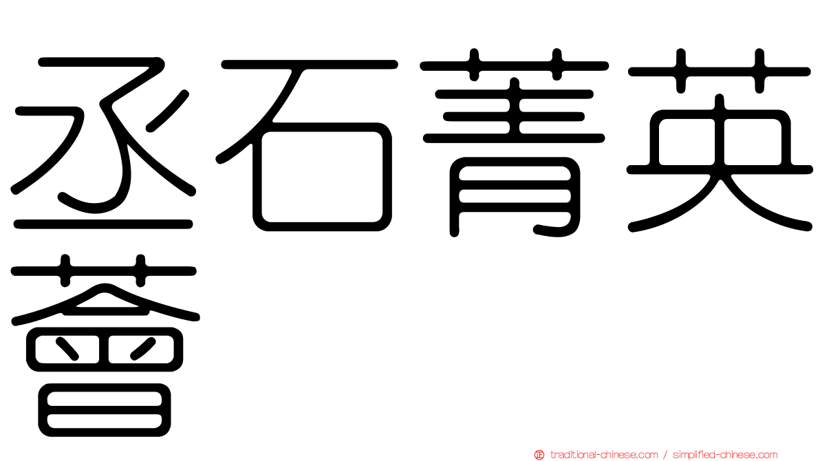 丞石菁英薈