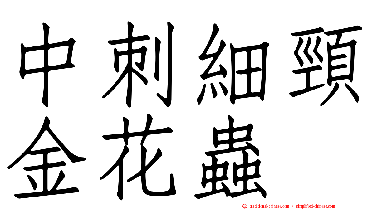 中刺細頸金花蟲