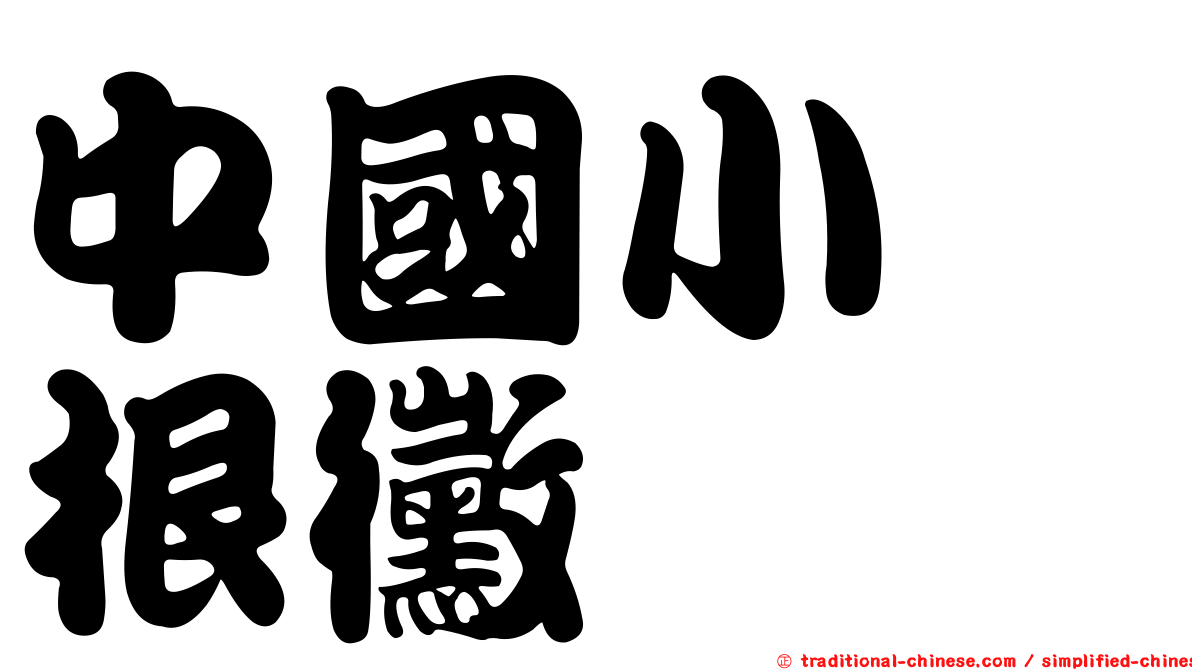 中國小孢根黴