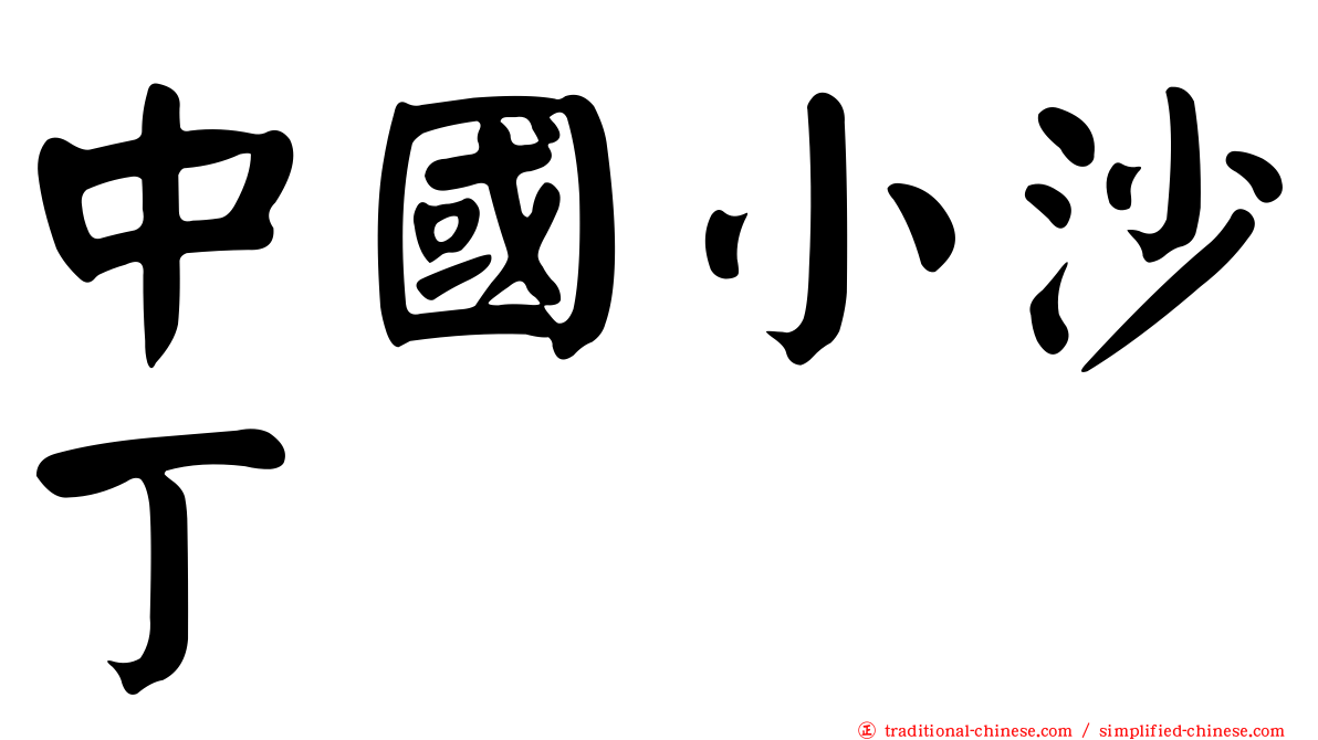 中國小沙丁