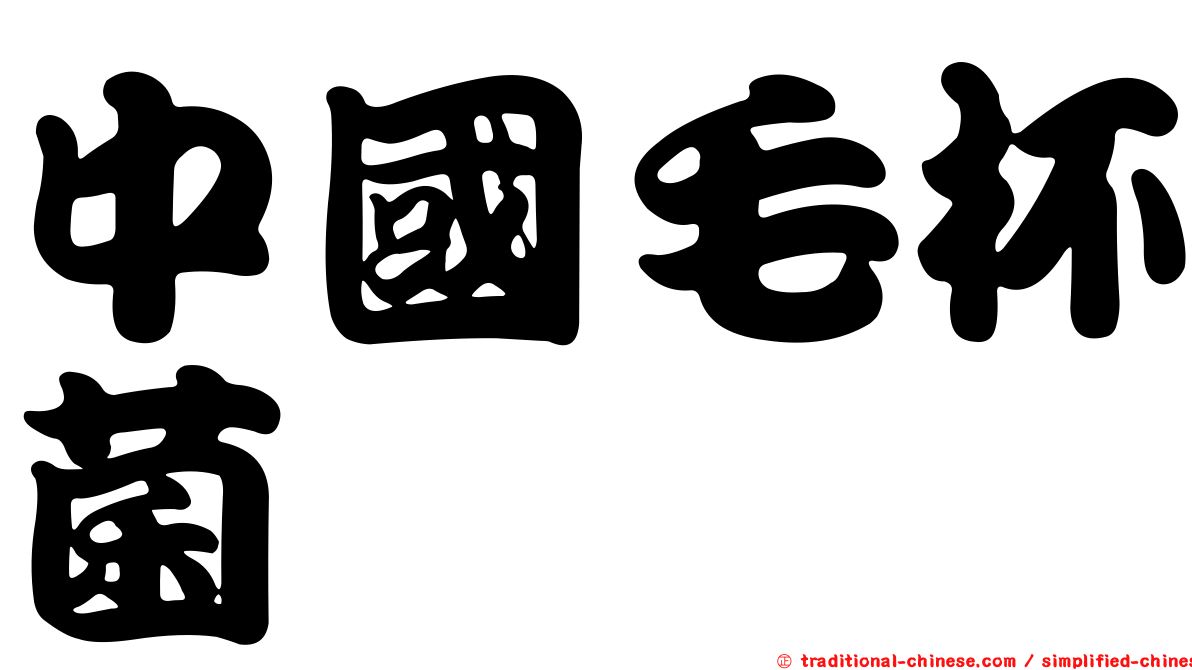 中國毛杯菌
