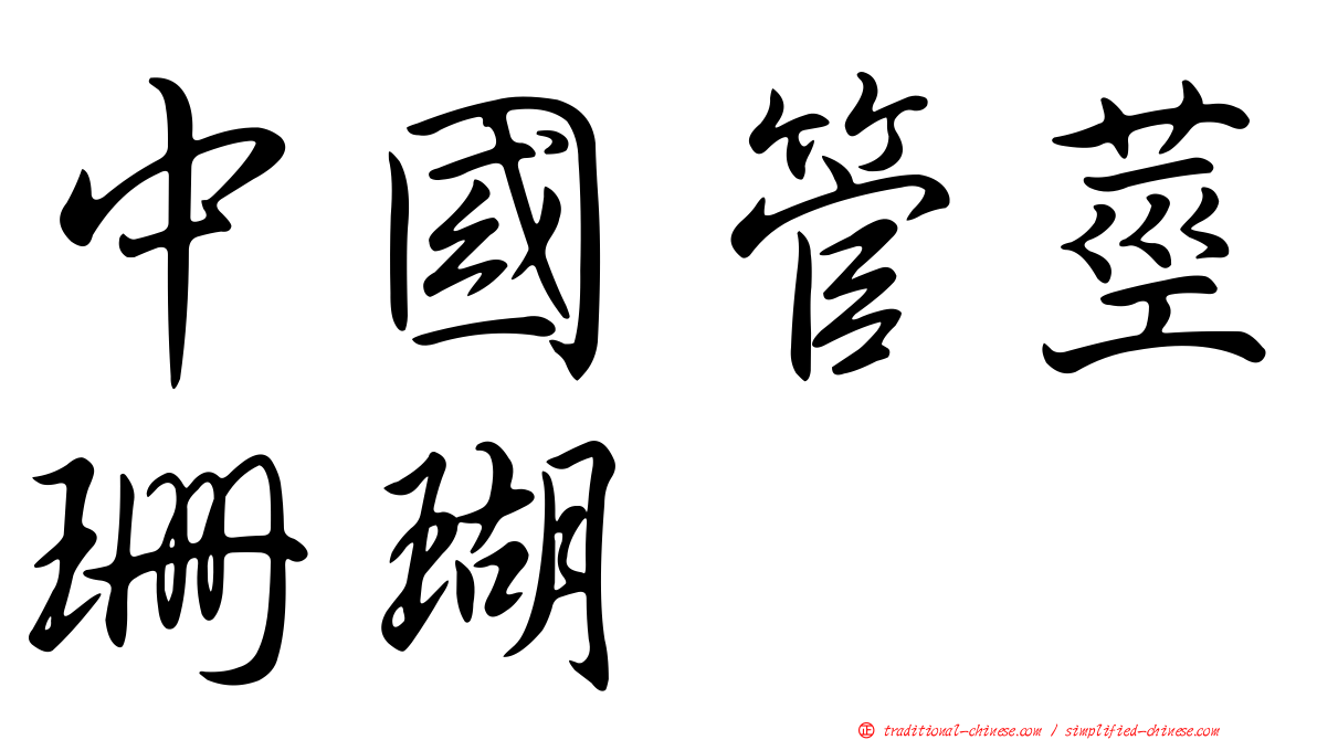 中國管莖珊瑚