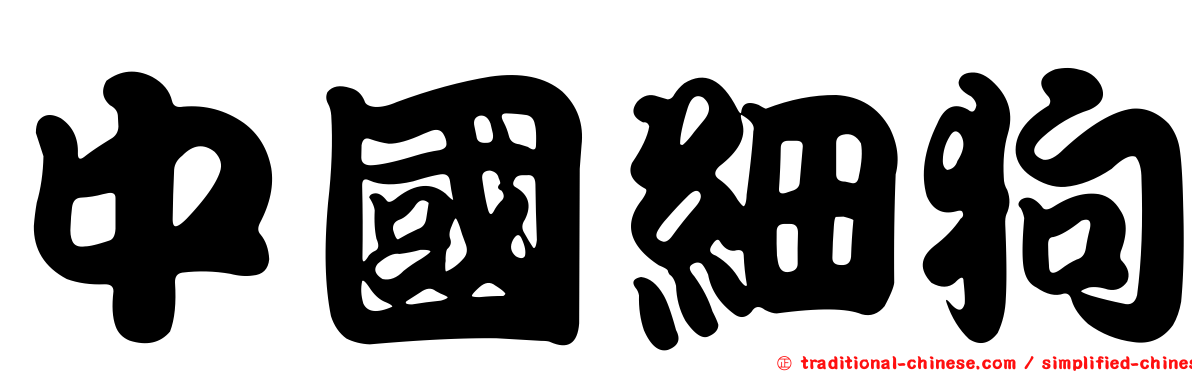 中國細狗
