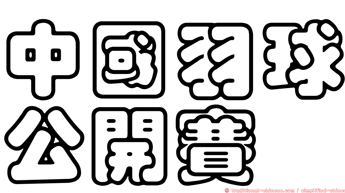 中國羽球公開賽