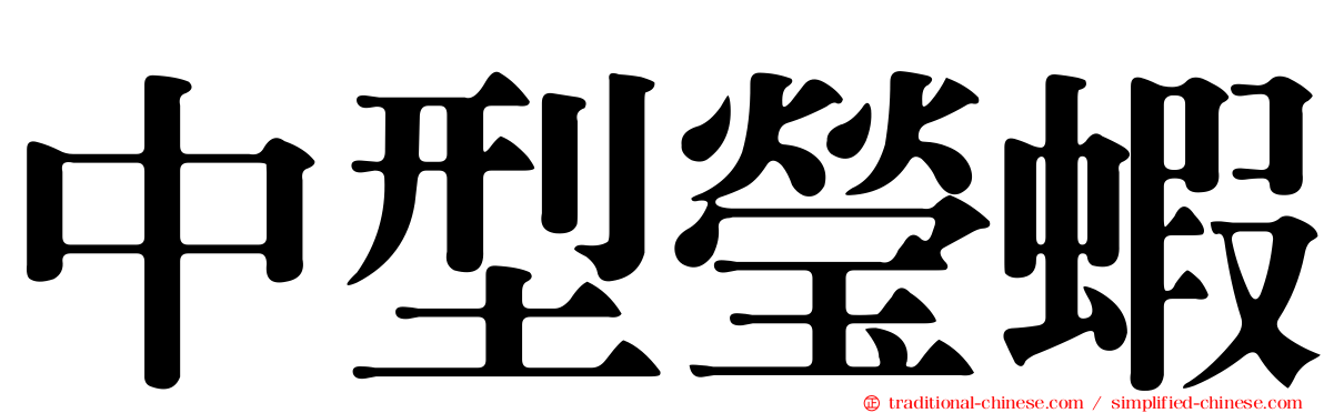 中型瑩蝦