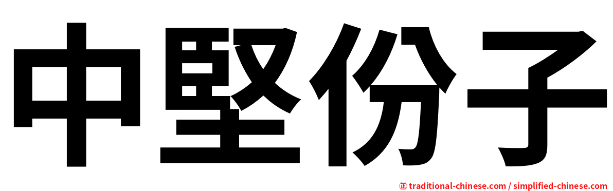 中堅份子