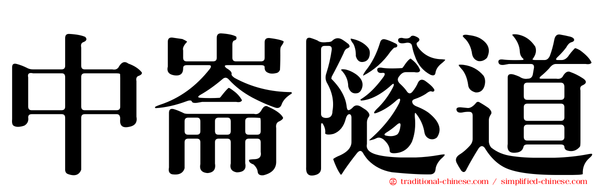 中崙隧道