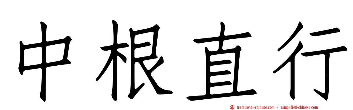 中根直行