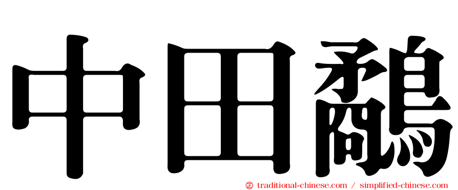 中田鷸